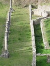 Ruins of a antique roman amphitheater in Volterra, Province of Pisa, Tuscany, Italy Royalty Free Stock Photo