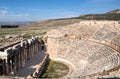 Ruins Antique Theater in ancient Greek city Hierapolis, Pamukkale, Turkey Royalty Free Stock Photo