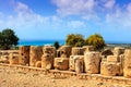 Ruins of the Aphrodte sanctuary in Cyprus. Royalty Free Stock Photo