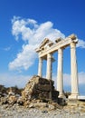 Ruins of Apollo Temple in Side Royalty Free Stock Photo