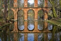 Ruins of Aqueduct in Arkadia park. Lowicz county. Poland Royalty Free Stock Photo