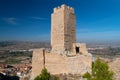 Ruins of the Arab castle of Cadrete made of mud and stone near Zaragoza