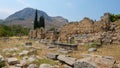 The archaeological site of the Ancient Corinth, Greece Royalty Free Stock Photo