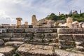 Ruins in the archaeological site of Eleusis, Attica, Greece Royalty Free Stock Photo