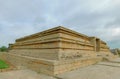 Ruins of architectural stage of ancient Hampi Vijayanagara Civilization