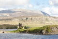 ruins of Ardvreck Castle at Loch Assynt, Highlands, Scotland Royalty Free Stock Photo