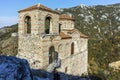 Ruins of Asen`s Fortress and Church of the Holy Mother of God, Asenovgrad, Bulgaria Royalty Free Stock Photo