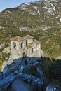 Ruins of Asen`s Fortress and Church of the Holy Mother of God, Asenovgrad, Bulgaria Royalty Free Stock Photo