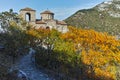 Ruins of Asen`s Fortress and Church of the Holy Mother of God, Asenovgrad, Bulgaria Royalty Free Stock Photo