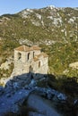 Ruins of Asen`s Fortress and Church of the Holy Mother of God, Asenovgrad, Bulgaria Royalty Free Stock Photo