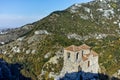 Ruins of Asen`s Fortress and Church of the Holy Mother of God, Asenovgrad, Bulgaria Royalty Free Stock Photo