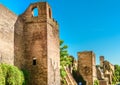 Ruins of the The Aurelian Walls, Rome,Italy Royalty Free Stock Photo