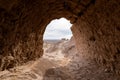 The ruins of Ayaz Kala, one of Desert Castles of Ancient Khorezm traditionally known as Elliq Qala, Unesco World