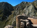 The ruins of Babak fort , Arasbaran region , Northwest Iran