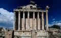 Ruins of Bacchus temple in Baalbek, Bekaa valley Lebanon Royalty Free Stock Photo