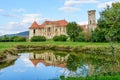 The ruins of Banffy Castle from Bontida village, near Cluj Napoca, Transylvania, Romania