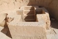 Ruins of Baptismal Font in Byzantine Church at Shivta, Ancient Nabataeans and Byzantine City, Israel Royalty Free Stock Photo