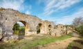 Ruins of Barbegal aqueduct, France Royalty Free Stock Photo