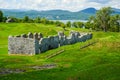 Ruins of the barracks at Fort Crown Point, Upstate NY