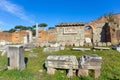 Ruins of Basilica Aemilia in Roman Forum, Rome, Italy.