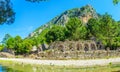 The ruins of bathhouse, Olympos, Turkey