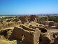 The ruins of Bayazeh Castle near Yazd Iran