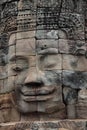 Ruins of Bayon Temple, Angkor, Cambodia Royalty Free Stock Photo