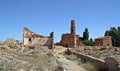 Ruins of a town bombed in the Spanish Civil War, Battle of Belchite Spain. Royalty Free Stock Photo