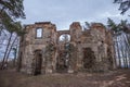 Ruins of Belvedere Summer Palace A Chapel of Sts. John the Baptist in Czech republic on a hill Vysoka.