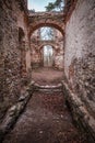 Ruins of Belvedere Summer Palace A Chapel of Sts. John the Baptist in Czech republic on a hill Vysoka.