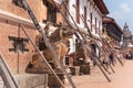 The ruins on Bhaktapur Durbar Square