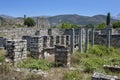 The ruins of the Bishop`s Palace at Aphrodisias in Turkey.