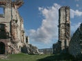 Ruins of The Bodzentyn castle, Polish castles and palaces, Poland,