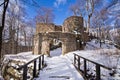 Ruins of Bolczow castle in Poland