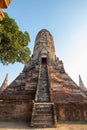 Ruins Buddhist statues, Wat Chaiwatthanaram, Phra Nakhon Si Ayutthaya Province, Thailand