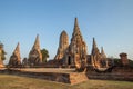 Ruins Buddhist statues, Wat Chaiwatthanaram, Phra Nakhon Si Ayutthaya Province, Thailand