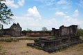 Ruins building in archaeological site at Vat Phou or Wat Phu Royalty Free Stock Photo