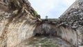 The ruins and bunker of Jaffna Fort in Sri Lanka.