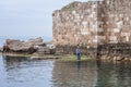 Ruins in Byblos port, Lebanon Royalty Free Stock Photo