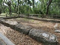 Ruins of a bygone era of plantations and slavery from the the 18th century