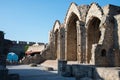 Ruins of Byzantine Church of the virgin of Burgh, Rhodes city, Greece Royalty Free Stock Photo