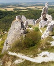 Ruins of Cachtice castle Royalty Free Stock Photo