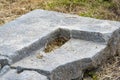 Ruins of Calatabarbaro Castle in Segesta Archaeological Park Royalty Free Stock Photo