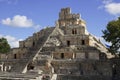 Ruins of Campeche, pyramids of EdznÃÂ¡ is a Mayan archaeological site. Campeche, Mexico December 28, 2021 Royalty Free Stock Photo