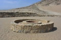 Ruins of the Caral-Supe civilization, Peru Royalty Free Stock Photo