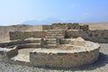 Ruins of the Caral-Supe civilization, Peru Royalty Free Stock Photo
