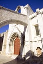 The ruins of the Carmelite monastery Portugal Lisbon earthquake, the Gothic middle ages