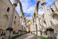 Ruins of Carmo Convent, an archaeological museum in Lisbon, Portugal