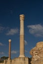 The ruins of Carthage in Tunisia in sunny day Royalty Free Stock Photo