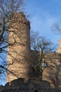 Ruins castle Auerbach (Auerbacher castle) Royalty Free Stock Photo